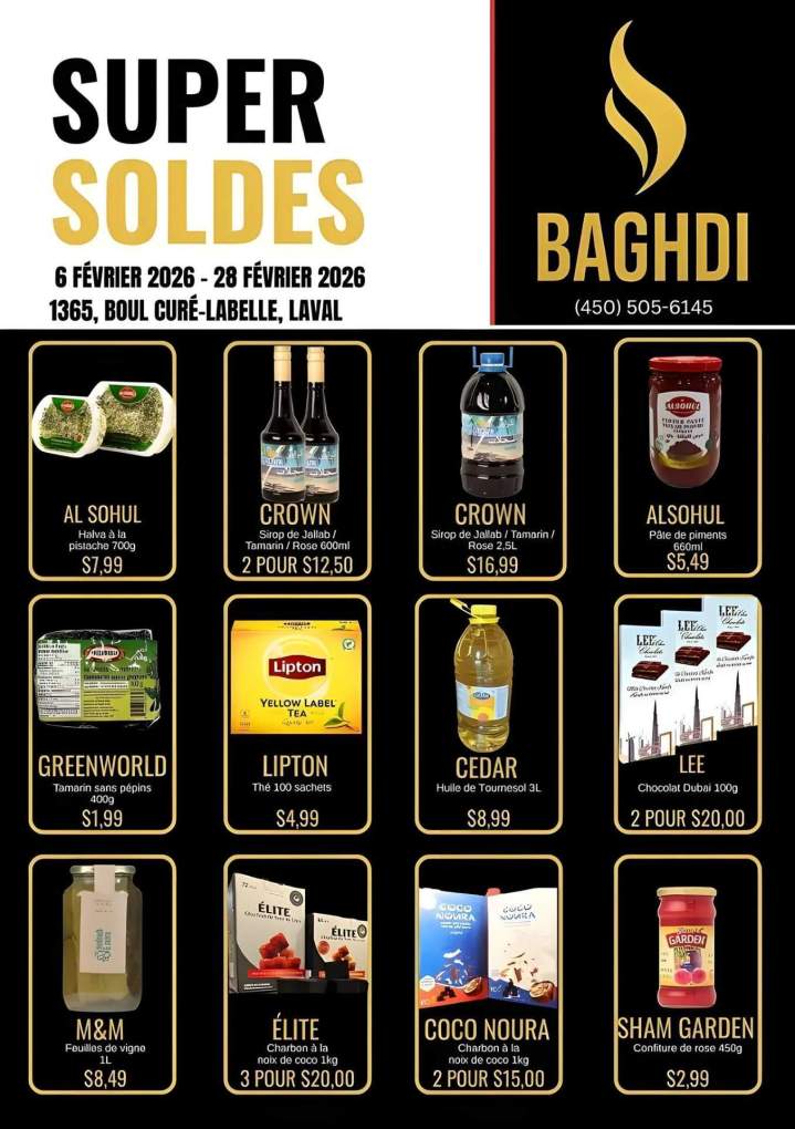 Soldes produits orientaux Laval